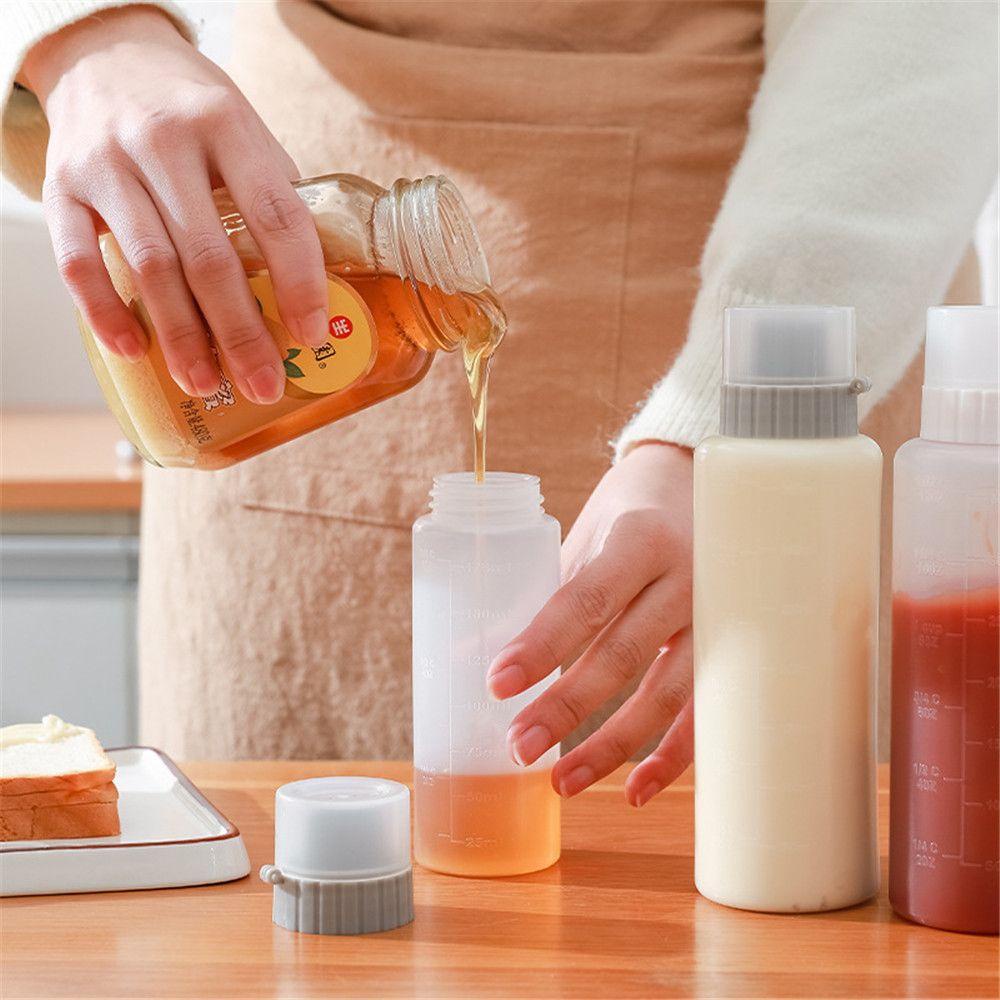Top Seasoning Bottle Plastic Alat Dekorasi Kue Anti Bocor Plastik Tahan Debu Peras Botol Dispenser Gadget Dapur