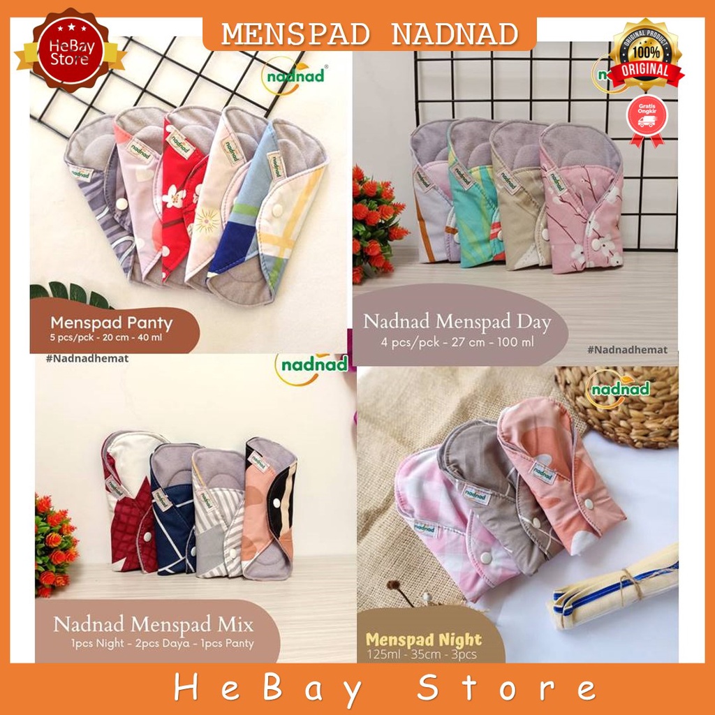 Menspad Pembalut Kain Wanita Cuci Ulang BY Sakina Murah Softex Kain Cuci Ulang