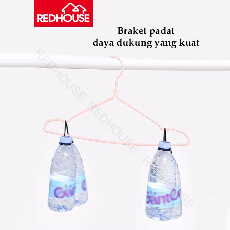 RED HOUSE Gantungan Baju / Hanger Kawat Lapis Plastik- Isi 10 Pcs RED HOUSE