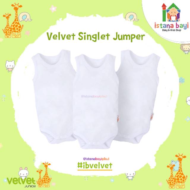 Velvet Junior -  singlet Jumper bayi/Singlet bayi/Singlet anak 1 pcs