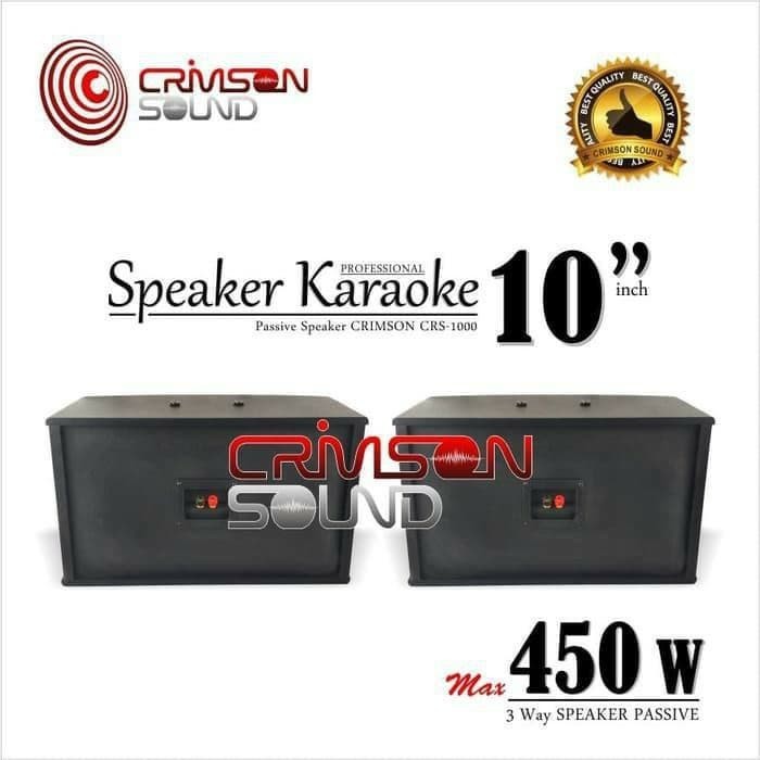 SPEAKER PASIF 10 INCH CRIMSON CRS 1000 SOUND SYSTEM AUDIO