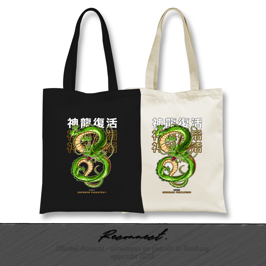 Reconnect Tote Bag Anime Shenlong Dragon Ball - GRATIS TAMBAH NAMA