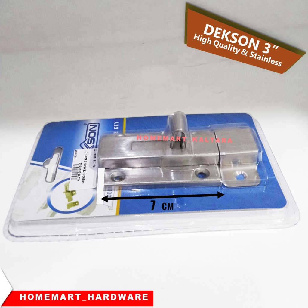 Dekson Grendel Slot 3 inchi  Geser | DEKSON GRENDEL