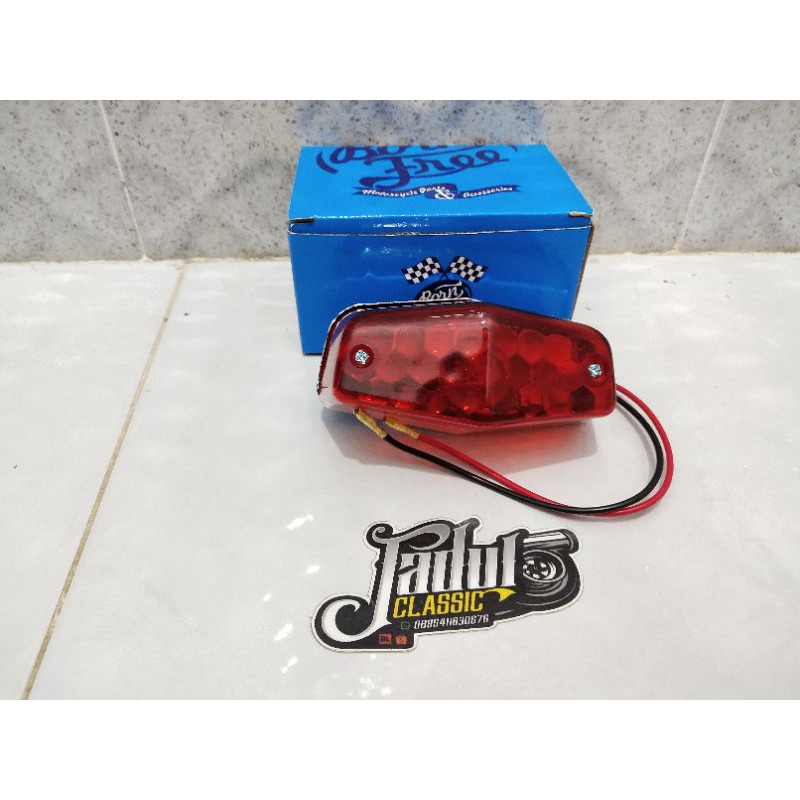 Stoplamp Belakang Stopan Belakang Honda CB Model BSA LED dan std bening