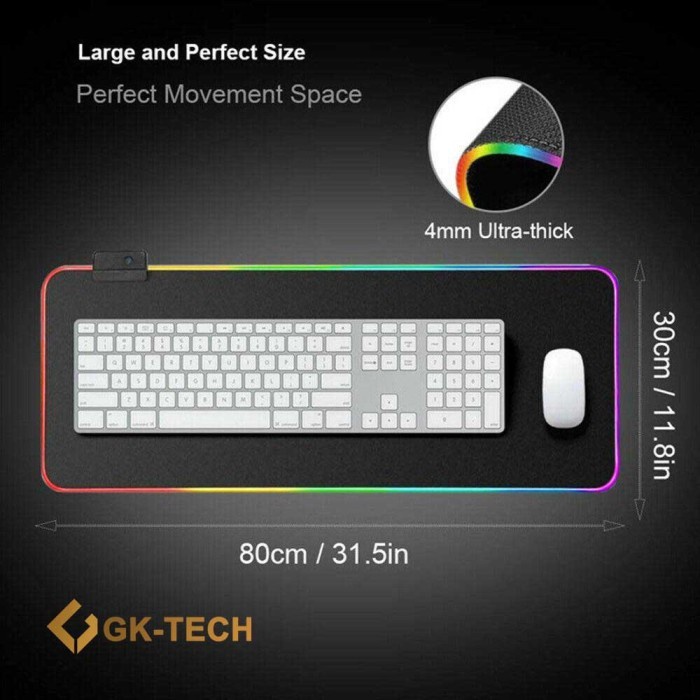 Mouse pad Gaming RGB XL Glowing LED High Precision Mousepad