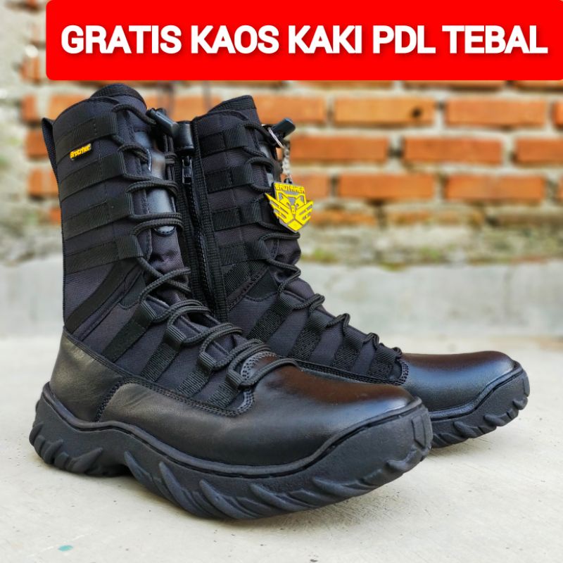 SEPATU PDL NINJA KOMANDO BROTRHER KULIT SAPI ASLI SEPATU PDL DINAS LAPANGAN TNI POLRI SECURITY SATPAM SEPATU BOOTS PRIA DAN WANITA