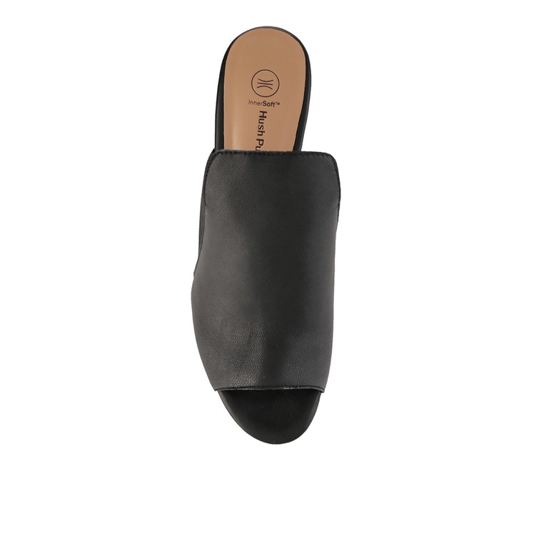 SEPATU SANDAL HEEL KULIT HUSH PUPPIES HEELS WANITA ORIGINAL HITAM HW04