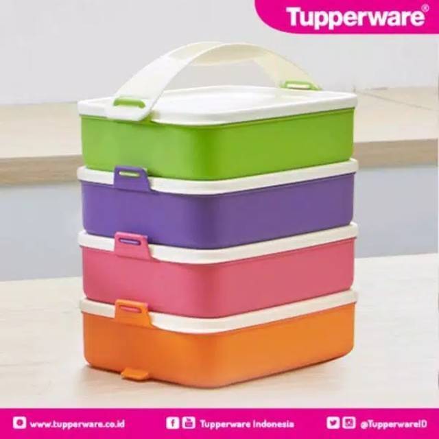 Rantang wadah makan Tupperware
