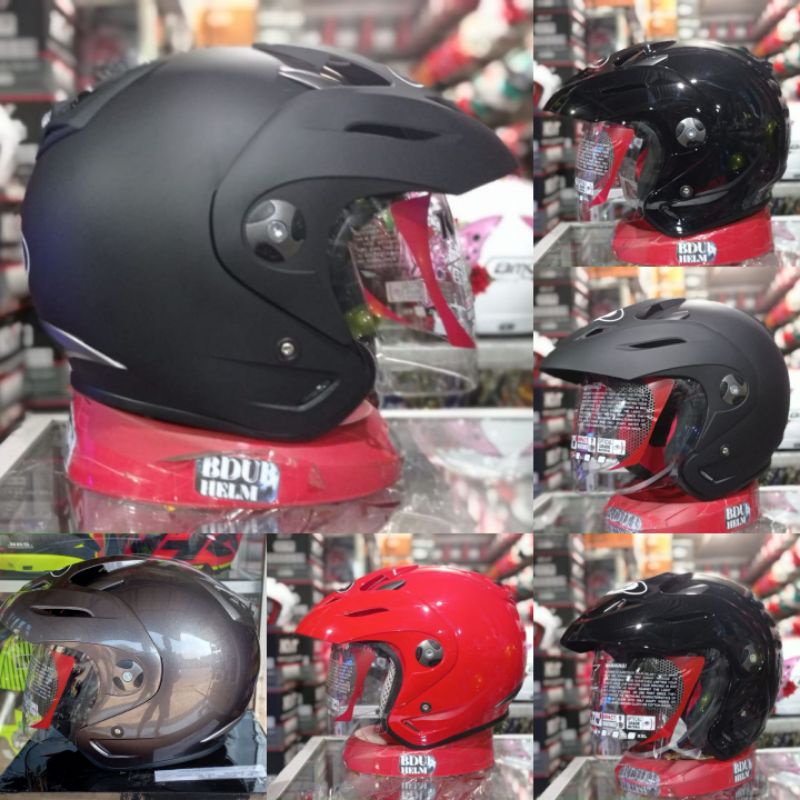 Helm halface Kyt romeo black dof/hitam dof 100% ORIGINAL