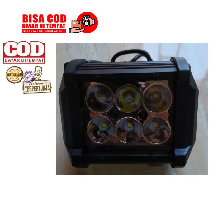 COD LAMPU LED 6 MATA LAMPU KABUT LAMPU TEMBAK ori