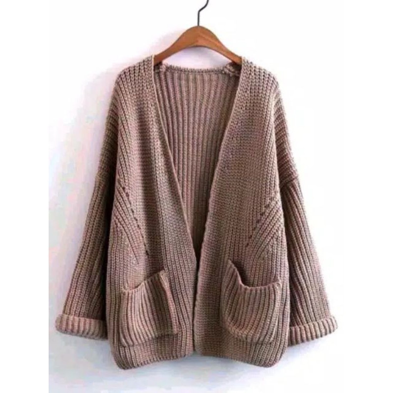 GS017 Cardigan Rajut Tebal  Loocy Premium lavela