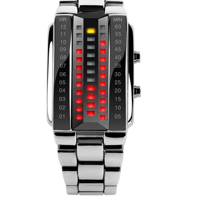 Segera Dapatkan❋ SKMEI 1013 ORIGINAL Jam Tangan Pria Bisa Wanita SKMEI Digital LED Binary Watch [s
