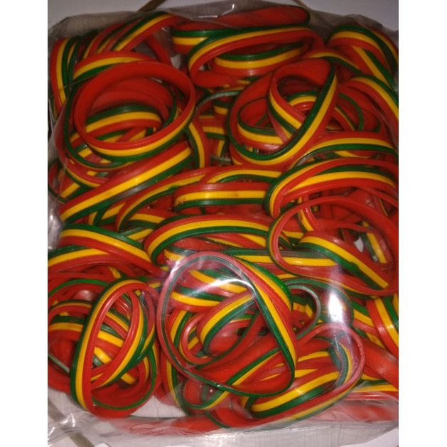 gelang karet motip rasta