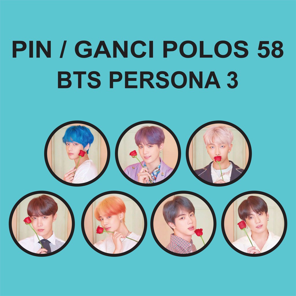 PIN / GANTUNGAN KUNCI POLOS 58 MM - BTS PERSONA 3