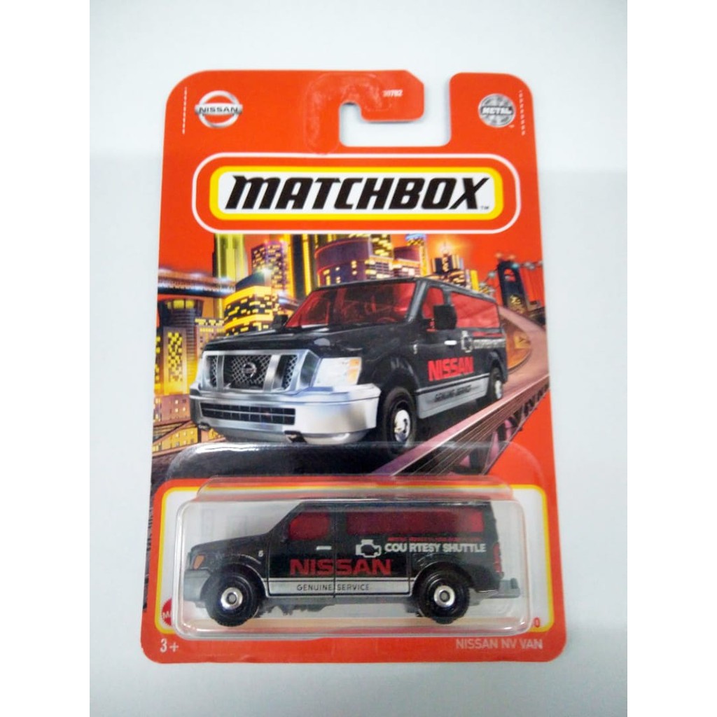 Diecast Matchbox NISSAN NV VAN Hitam MBX Mobil Mainan Anak