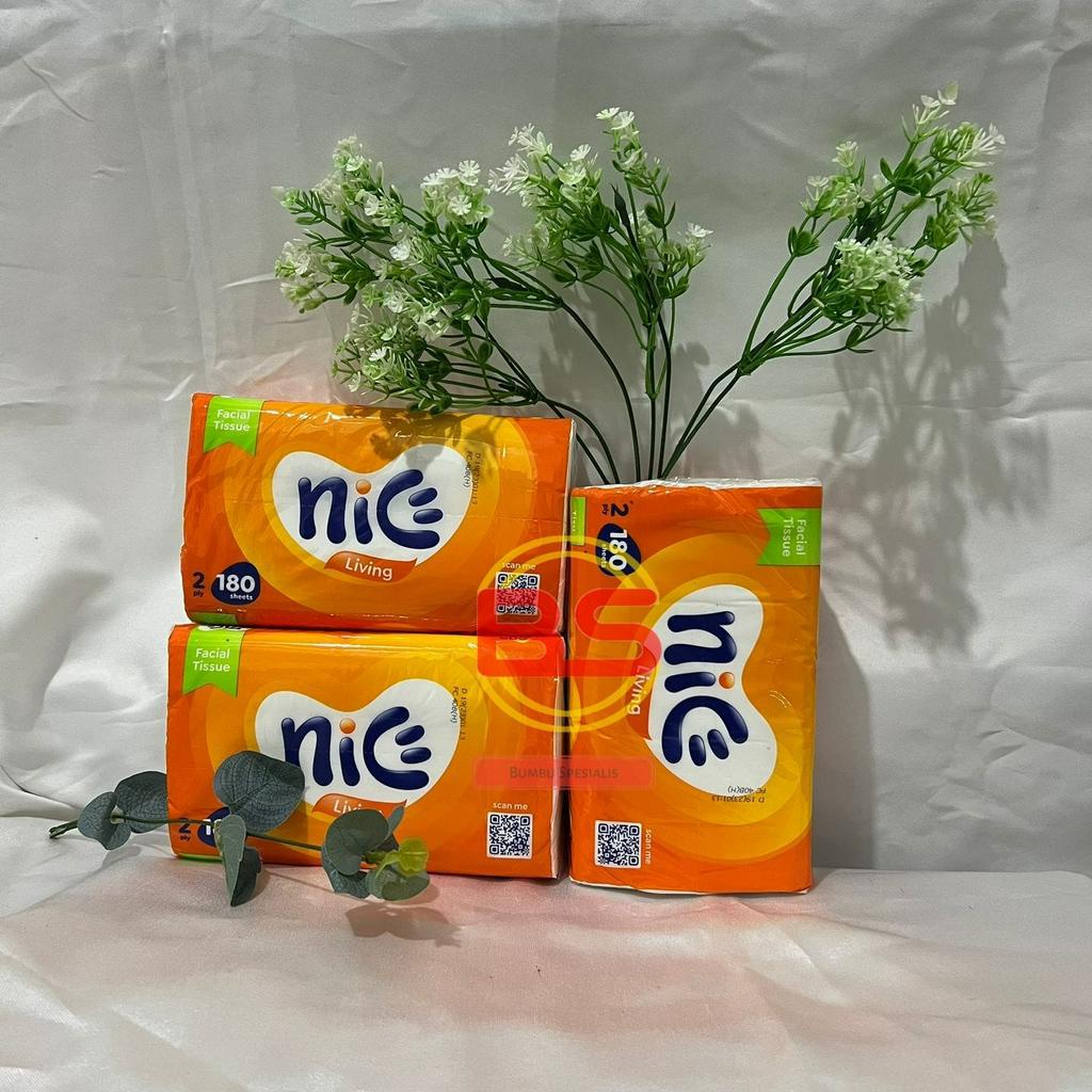 Tissue Nice Facial 180 Sheets isi 5 Pack - 2Ply