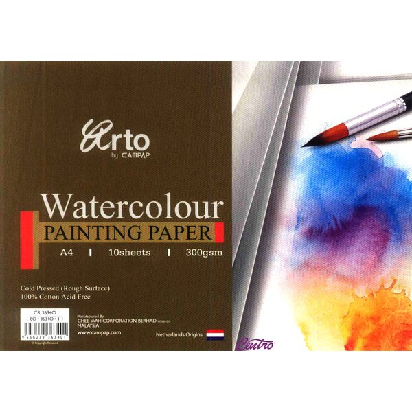 

Promo Arto Watercolour Painting Paper A4 - 300 Gsm Kertas Gambar Cat Air 100p Cotton Terbatas