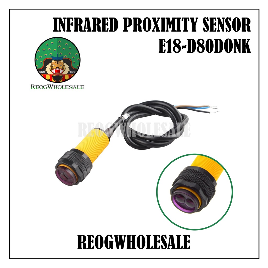 Infrared Proximity Sensor E18-D80NK Adjustable Distance Switch 3 wire