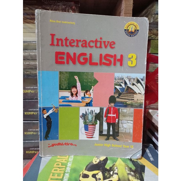 Jual Buku Bekas Interactive English Untuk Smp Kelas 3 Yudistira