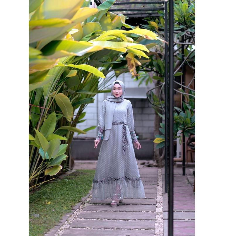 Paling Sesuai.. Gamis Brukat Couple Terbaru, Gamis Remaja Batik Couple Untuk Kondangan Lamaran Wisud