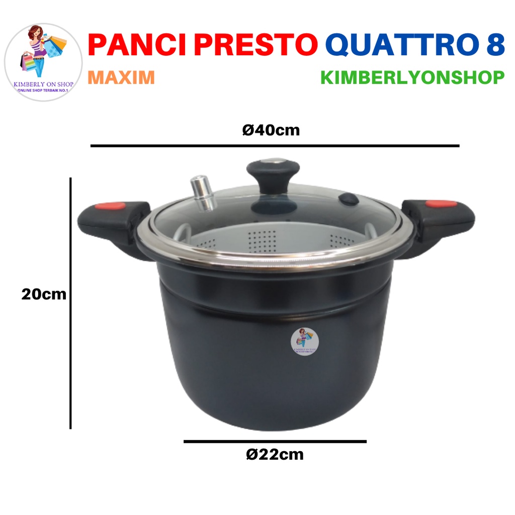 Panci Presto Maxim Quattro 8 Plus