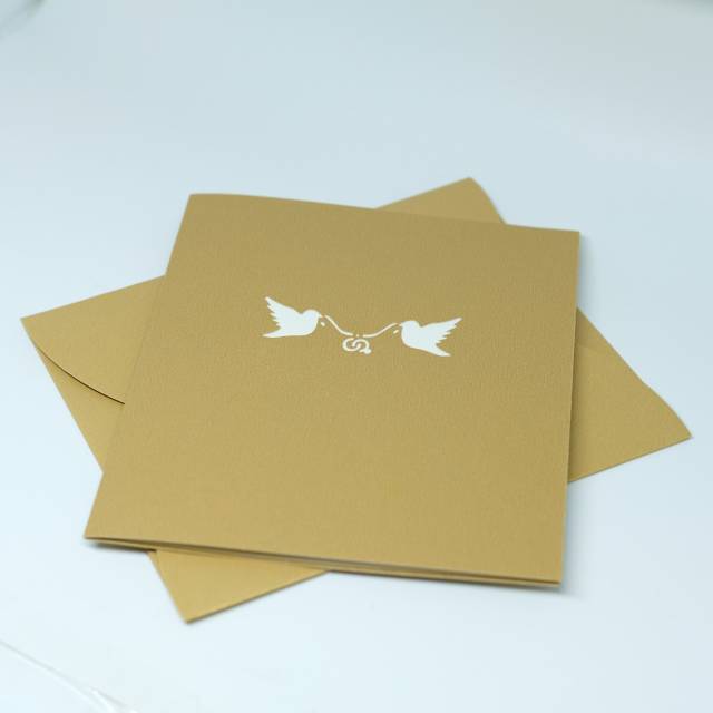 Pop Up Card Big Ring &amp; Ring Box 3D Cincin Besar Kotak Kartu Ucapan