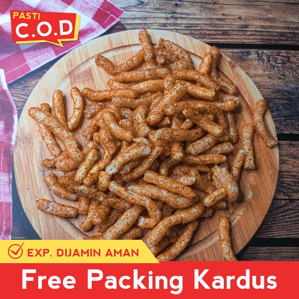 

Snack Kiloan GURILEM EXTRA PEDAS 200 gram makanan ringan cemilan camilan jajanan