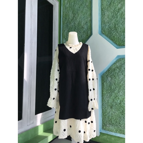 Dress Korea/ Long Tunik/ Dress Import/ Tunik Import/ Dresskor/ Midi Dress/ Vintage Dress