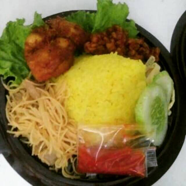 

Tumpeng mini paket B free sticker halal dan murah