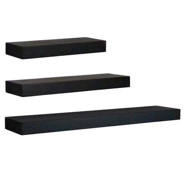 Rakdinding Minimalis  1set 3pc rak gantung kayu 