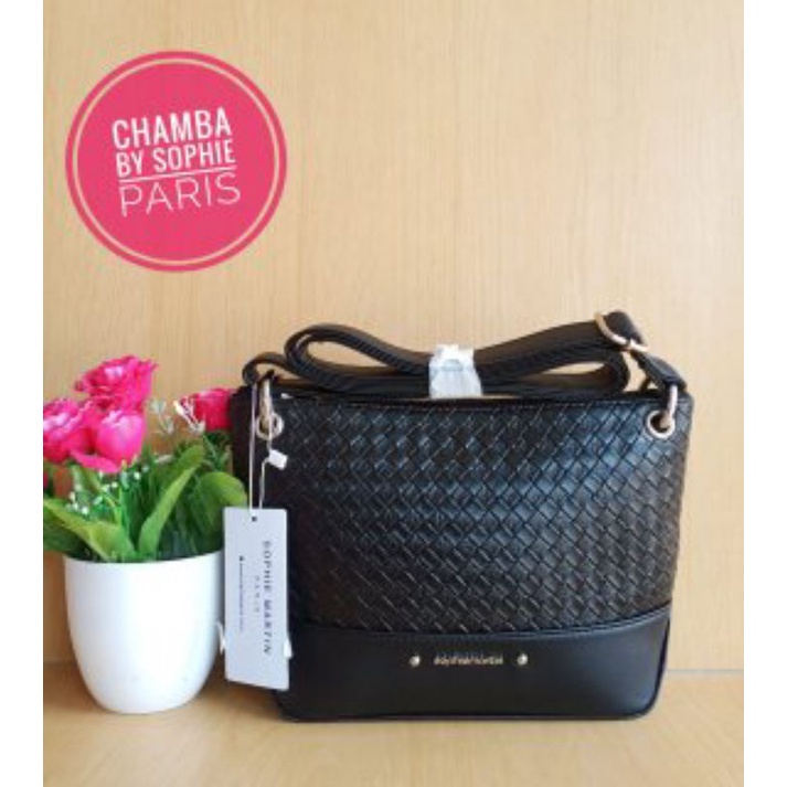 TAS TAS SELEMPANG WANITA SOPHIE MARTIN PARIS DISKON MEMBER SOPHIE CHAAMBA TAS SLING BAG ORIGINAL SHO
