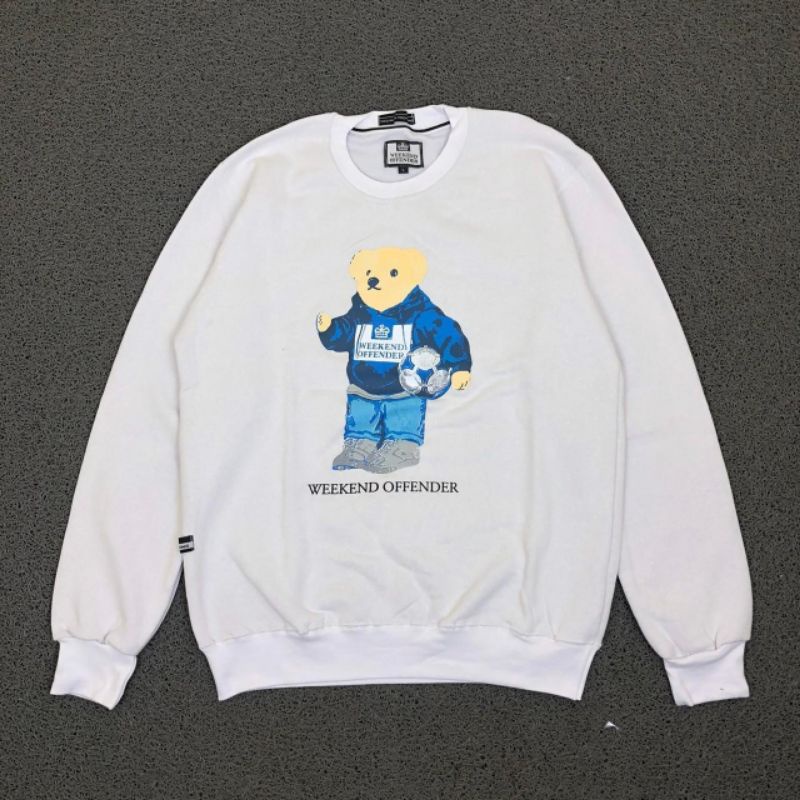 CREWNECK WEEKEND OFFENDER BEAR HIGH QUALITY CASUAL HYPE FASHION PRIA