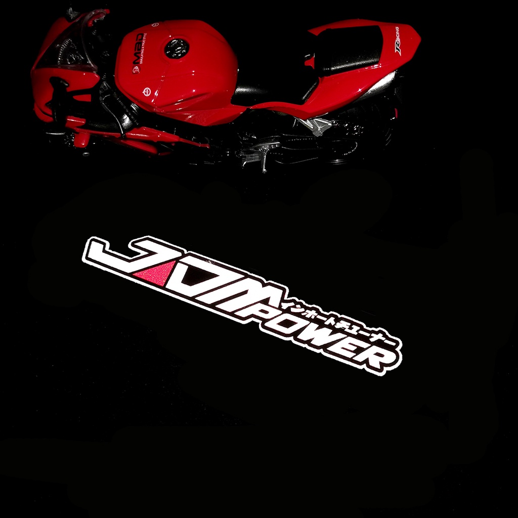 Jdm 3M Stiker Logo Reflektif Tahan Air Untuk Helm Motormobil