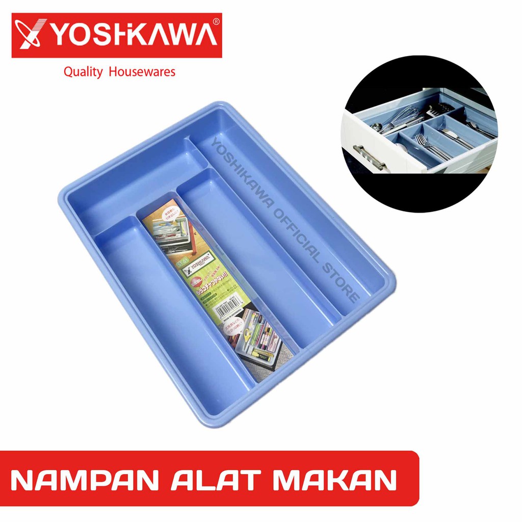 

YOSHIKAWA Nampan / Baki Sendok Garpu 5 Sekat Stationary Organizer / Cutlery Tray EVL-ST-01-CUTLERY