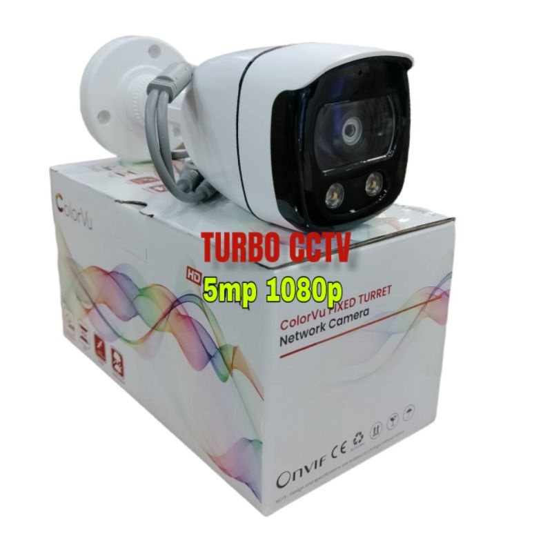 PAKET CCTV COLORVU 4 CHANNEL 2 KAMERA TURBO HD KOMPLIT