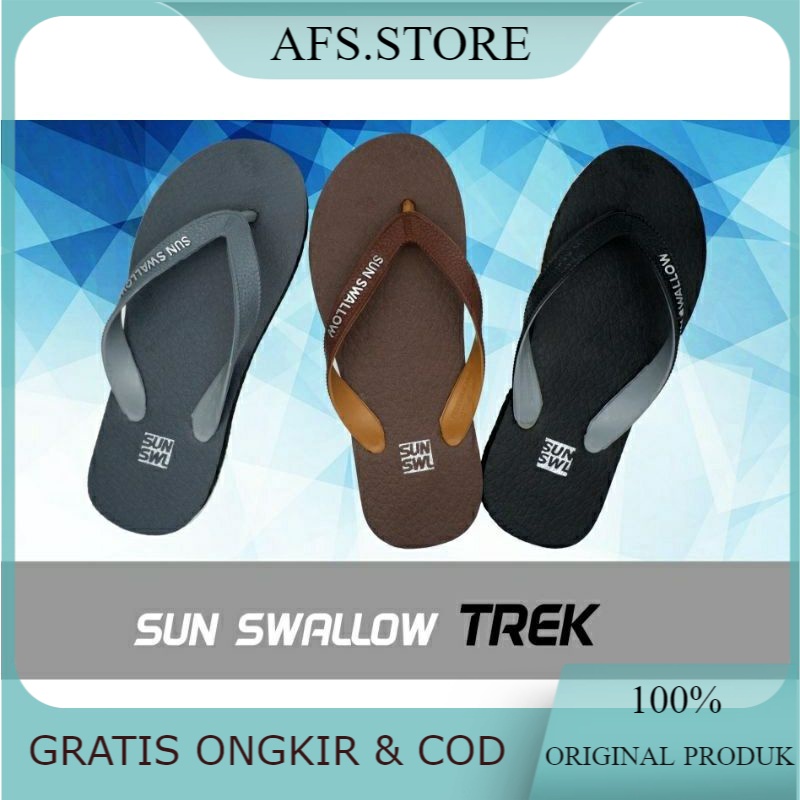 SANDAL SUN SWALOW WAVE TREK BESAR | SENDAL JEPIT PRIA ELEGAN