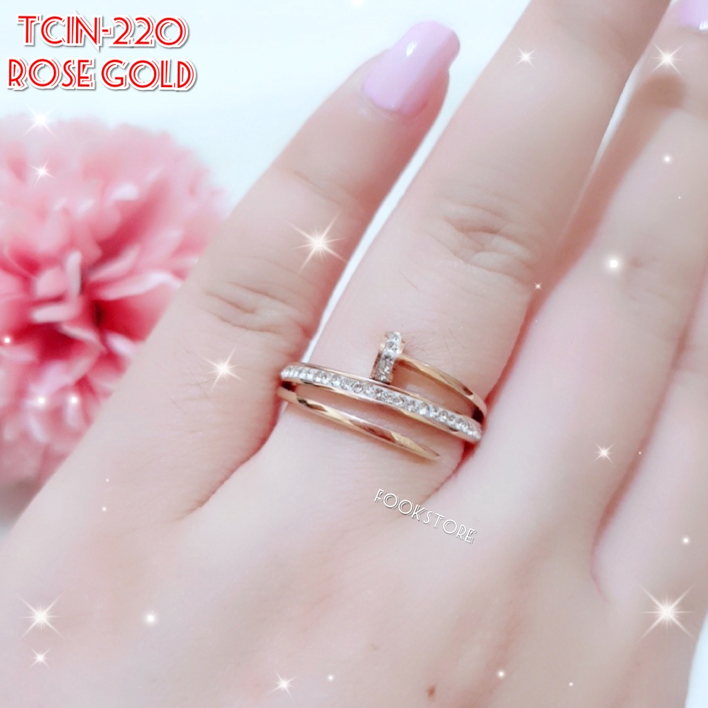 100% CINCIN WANITA TITANIUM / ANTI KARAT/TERBARU