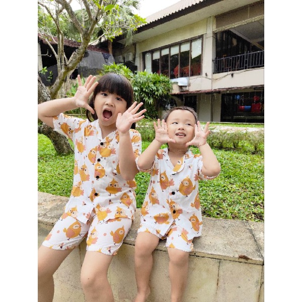 Piyama rayon anak/homewear anak/setelan rayon anak/oneset rayon anak