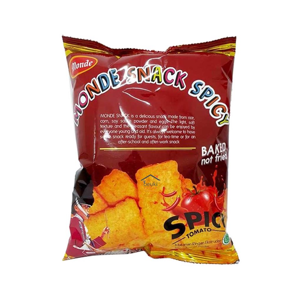 Jual Monde Snack Gold Spicy Tomato Rasa Tomat Pedas Jajanan Legendaris ...