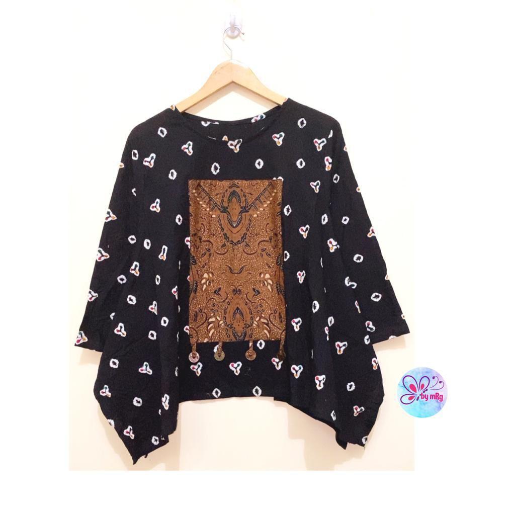 Blouse Batik Solo by Butik Batik Solo Bahan Batik katun jumput ORI kode BLOUSE BATIK KOIN JUMPUT BLA