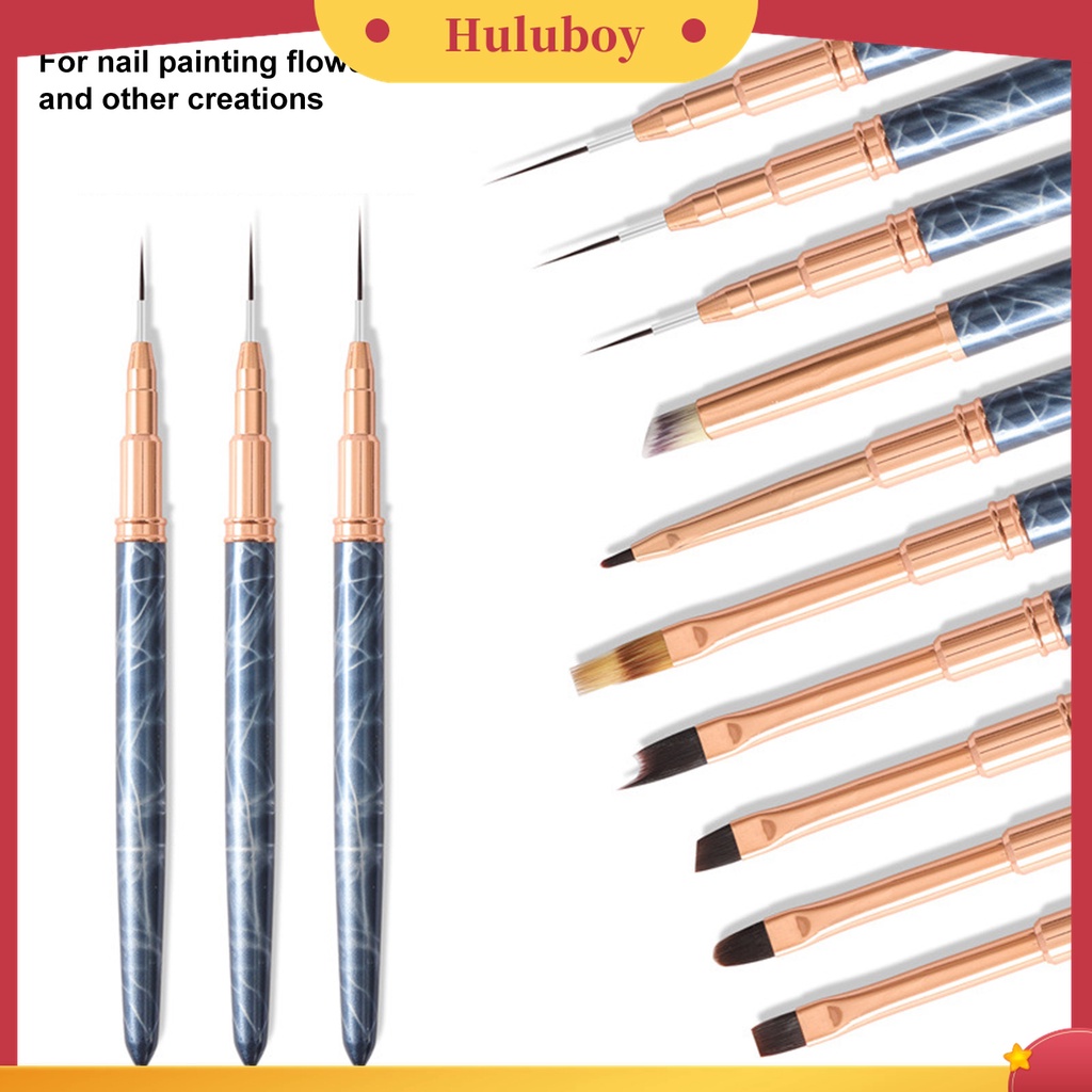 Huluboy Huluboy♡ Pena Gambar Nail Art Bahan Metal Untuk Hadiah Wanita