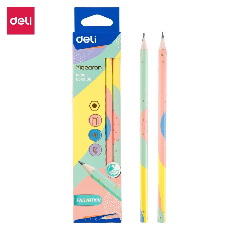 

Deli | Pensil Kayu (Graphite Pencil) Macaron HB | EU54800