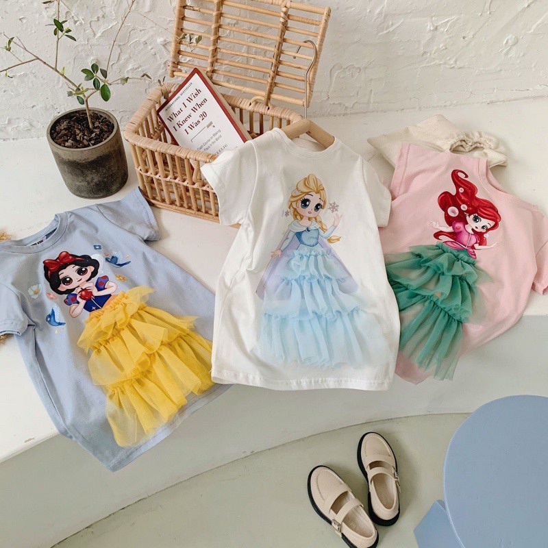 Princess daily dress / dress elsa frozen/ dress anak perempuan