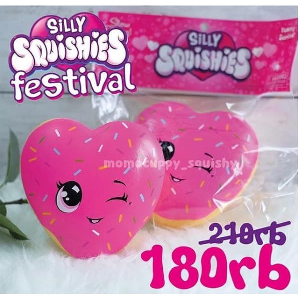 CUCI GUDANG 💛SILLY SQUISHIES FESTIVAL💜 heart donut silly squishy PALING MURAH