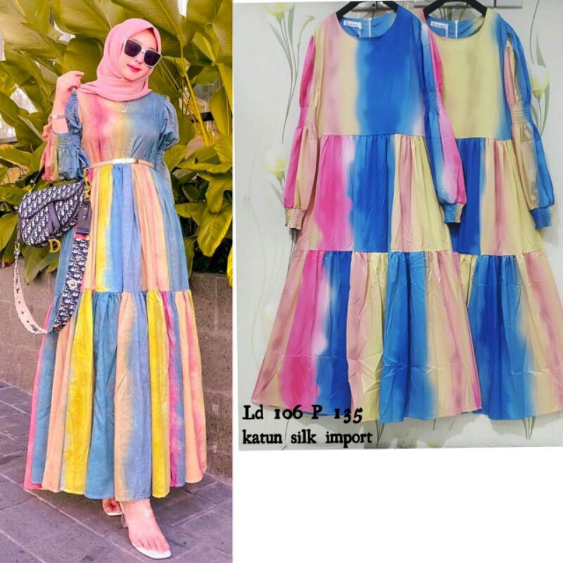 Gamis rainbow import