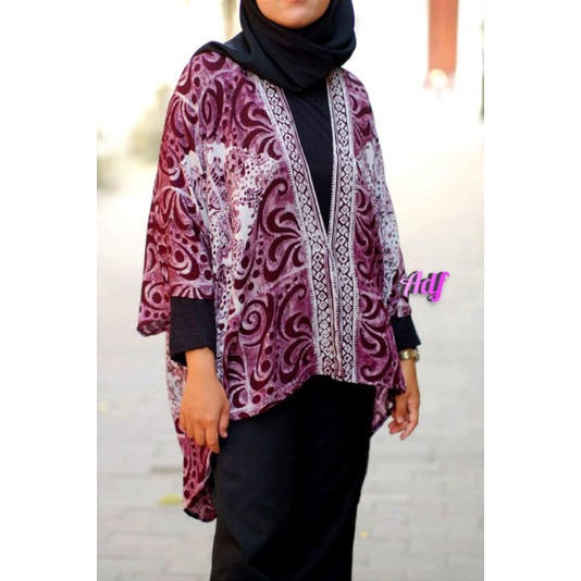 Outer Batik Kimono Cap Abtrak asli pekalongan