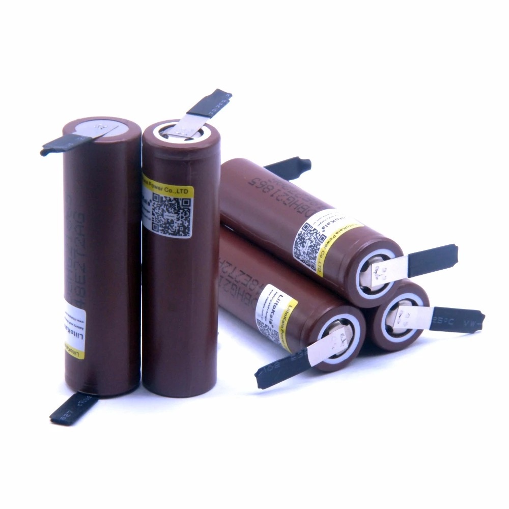 Baterai 18650 3000mAh with Nickel Sheet - HG2 - Brown