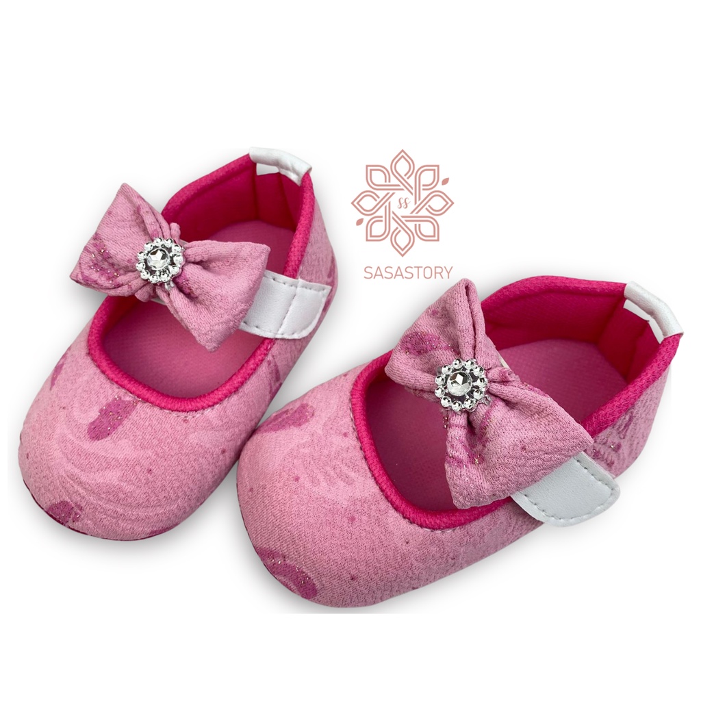 SEPATU BAYI BABY PREWALKER PITA ANAK PEREMPUAN 0-12 BULAN FP23