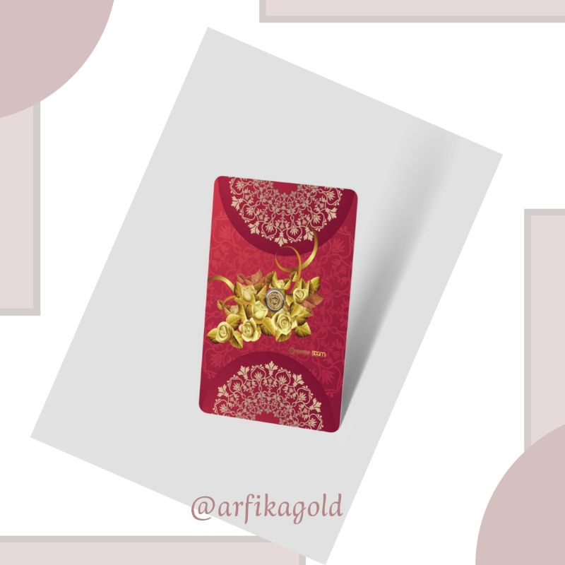 MiniGold Gift Series Wedding 0.05 gram logam mulia emas mini 24k bersertifikat
