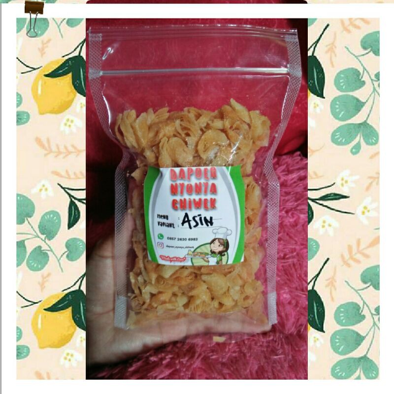 

KERIPIK KULIT LUMPIA rasa ASIN / ORIGINAL 100gr
